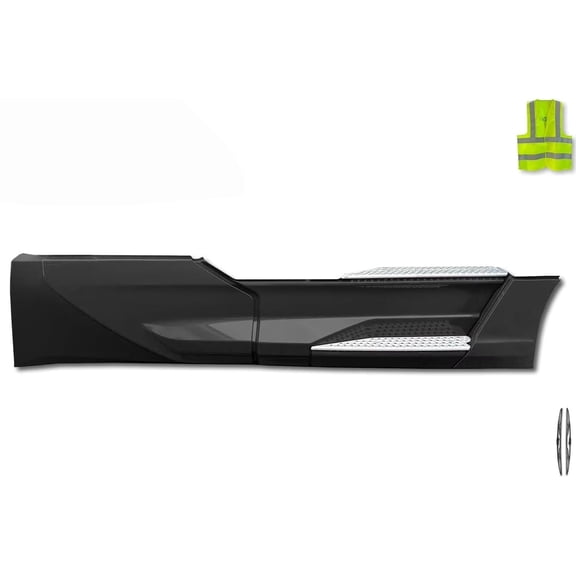 KOZAK Front Fender w/Bracket & Cover, Front Fairing w/ 2x Steps, Rear Panel w/Under Fairing Complete Set fits Right Passenger Side Compatible with T680 Next Gen 2022+