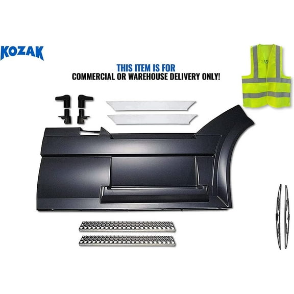 KOZAK Front Step Fairing Panel Right Includes Fairing Handle, Steps, Trims Compatible with Volvo VNL 2004-2017
