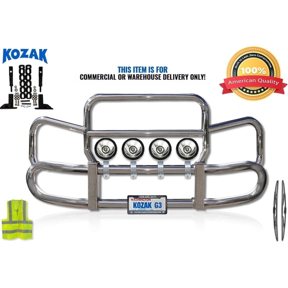 KOZAK Grille Deer Moose Brush Bumper Guard HERD 300 Compatible with 567 SBA 2008-2025