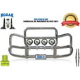 thumbnail image 1 of KOZAK Grille Deer Moose Brush Bumper Guard Herd 300 w/Brackets & 4x 6" Round LED Headlights Compatible with Volvo VNL 670 2004-2017, 1 of 8
