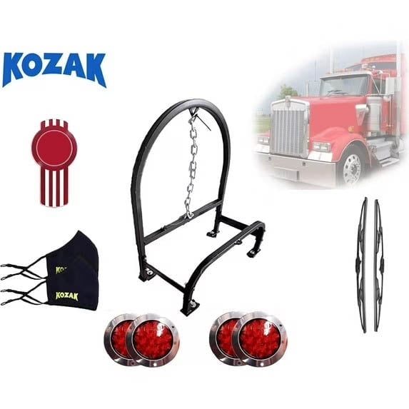 KOZAK Compatible with Semi Truck Accessories Behind Cab Steel Single Spare Tire Holder for Size 295/75R22.5, 11R22.5, 255/70R22.5, 285/72R22.5 Simolary simolary.com