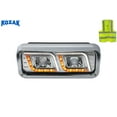 thumbnail image 1 of KOZAK LED DRL DUAL Chrome Projector Headlight (Passenger Right Side) for WESTERN STAR 6900 4900 4800 SERIES PLUS KOZAK Reflective Vest, 1 of 8
