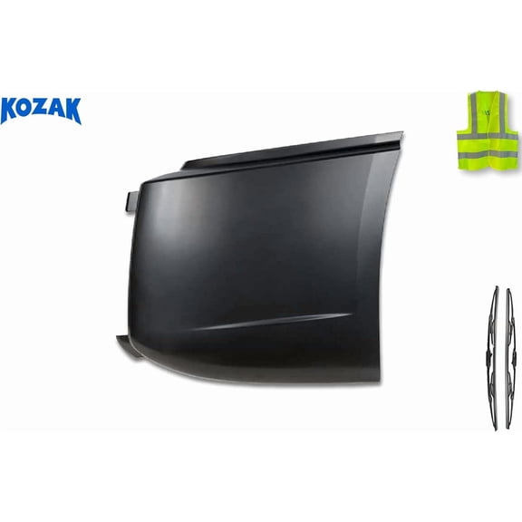 KOZAK PLASTIC Bumper Corner Cover Left Driver Side compatible with Volvo VNL 2018+