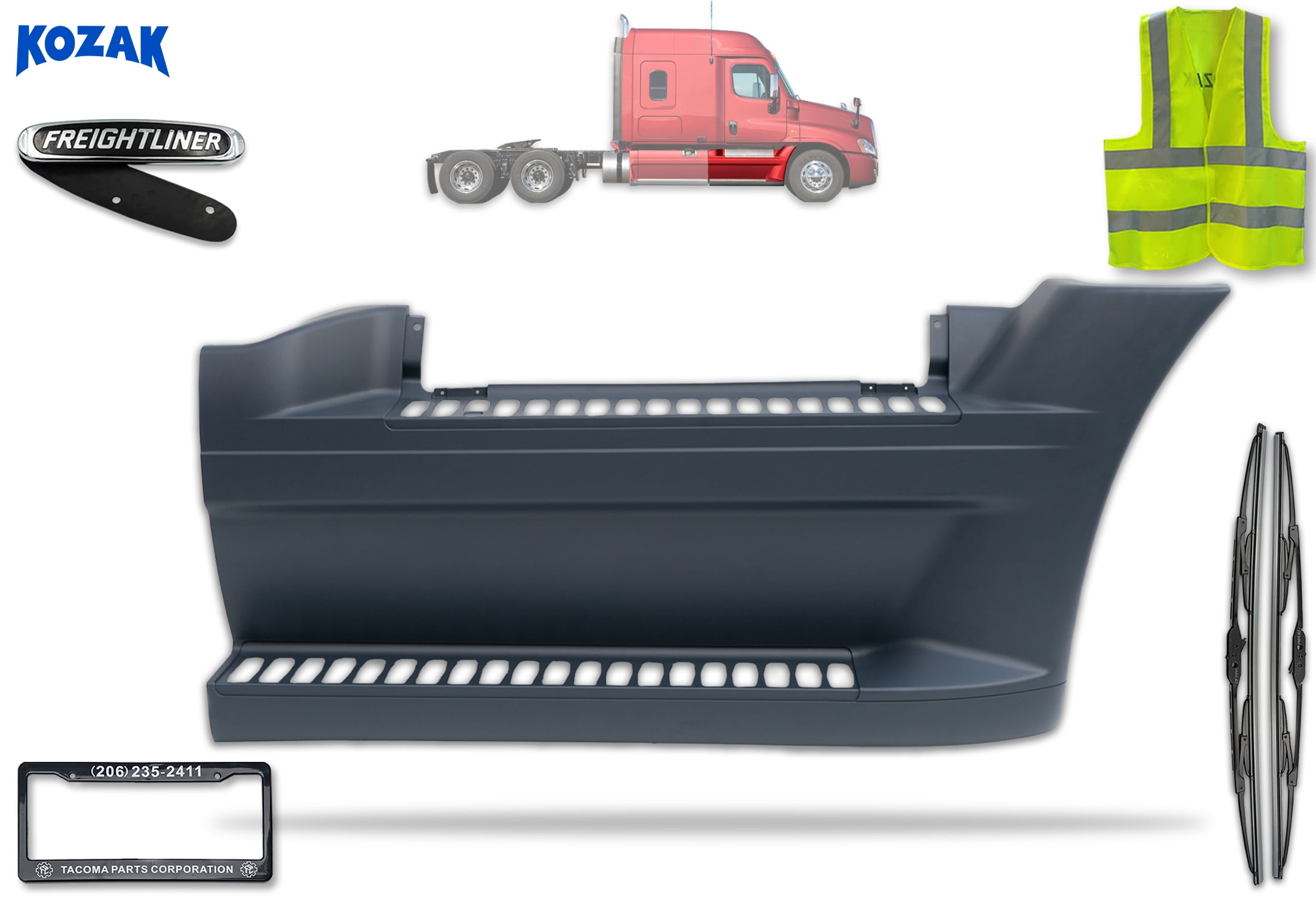 KOZAK Side Front Fairing Step Panel Passenger Right for Freightliner ...