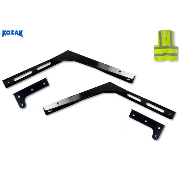 KOZAK Upper Wind Cab Fairing Support Bracket Set 1R 1L Right Passenger & Left Driver Side 78565188 78554103 Compatible with Volvo VNL New 2025 2026