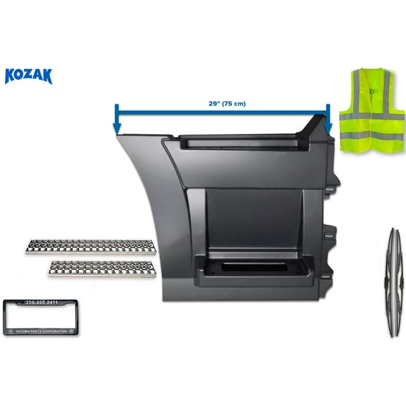 KOZAK Rear Step Side Fairing Panel - Right, Passenger Side - Compatible with VNL 2004-2017
