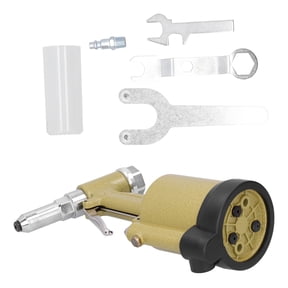 KP-703 Hydraulic Pneumatic Rivet Gun Industrial 3-Jaw Puller Air Riveter - American Style 11.8x6.7x3.9 Inches / 30x17x10 cm