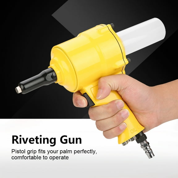 KP-705P Pneumatic Riveter Pistol Grip Rivet Gun Air Powered Riveting Tool 2.4/3.2/4.0/4.8mm