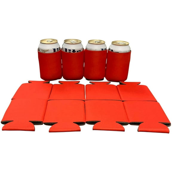 KP KOOL PRODUCTS Blank Beer Can Cooler Sleeves, 25-Pack for DIY, Parties & Occasions