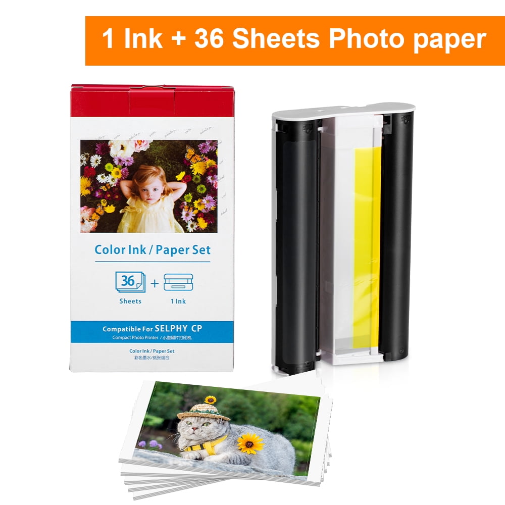 KP108IN KP36IN Compatible Canon Selphy Ink cartridge Photo Paper for Canon Photo Printer CP1500