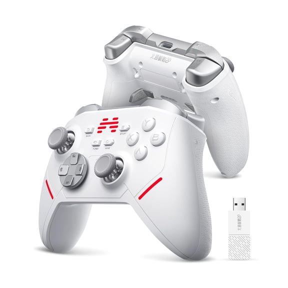 KP20 Wireless Controller for PC Switch/Switch 2 Android TV Steam Deck R Joysticks & Hall Triggers Bluetooth & 2.4g Gamepad with 1000Hz Polling Rate and Mechanical Buttons