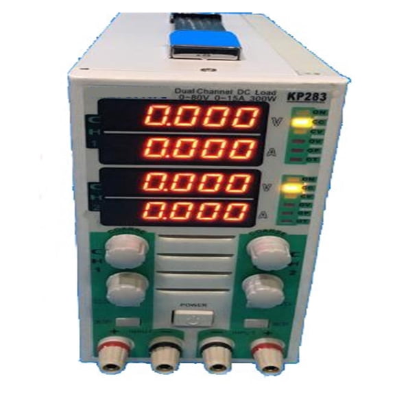 KP283 / KP284 80V 30A / 40A 300W / 400W Dual Channel DC Electronic Load Tester Battery Capacity Test LED Display Load Meter