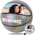 thumbnail image 1 of KPASON Customized Basketball, Custom Name or Photos on Basketball, Personalized Holographic Basketball Indoor Outdoor Official Size 7/29.5", Special Basketball Gifts for Boys, Girls, Men, Women, 1 of 16