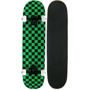 KPC Pro Skateboard Checker أسود / أخضر 7.75