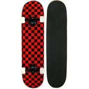 KPC Pro Skateboard Checker Black/Red 7.75