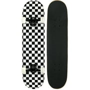 KPC Pro Skateboard Checker Black/White 7.75