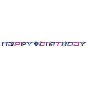 KPop Demon Hunters 1ct Happy Birthday Jointed Banner