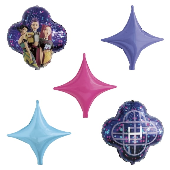 KPop Demon Hunters 5 Count Multicolor Balloon Decorating Kit