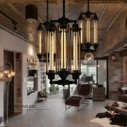 KPIBEST 4-Light Industrial Antique Pendant Chandelier