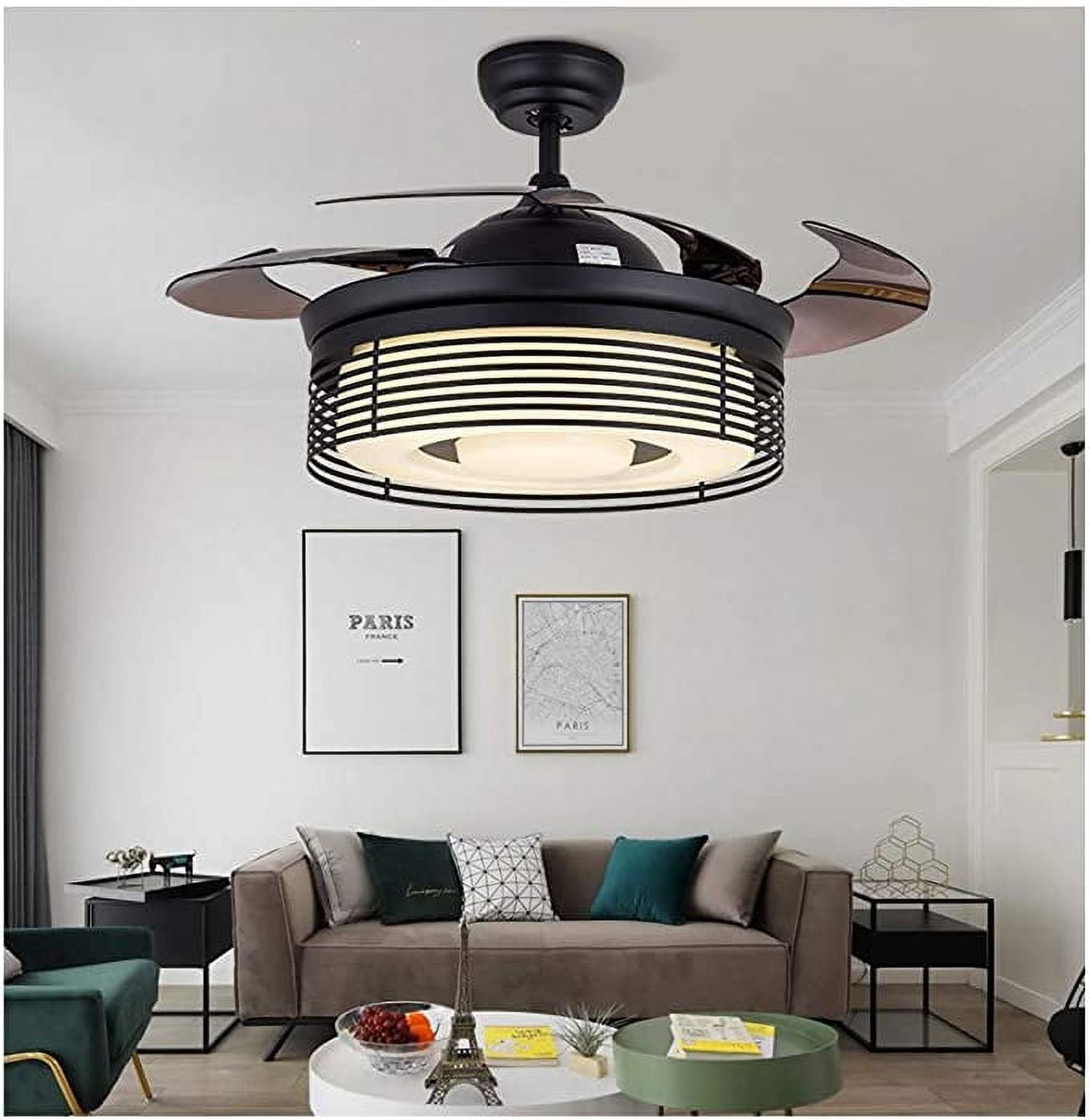 Kpibest 42 Inch Retractable Ceiling Fan