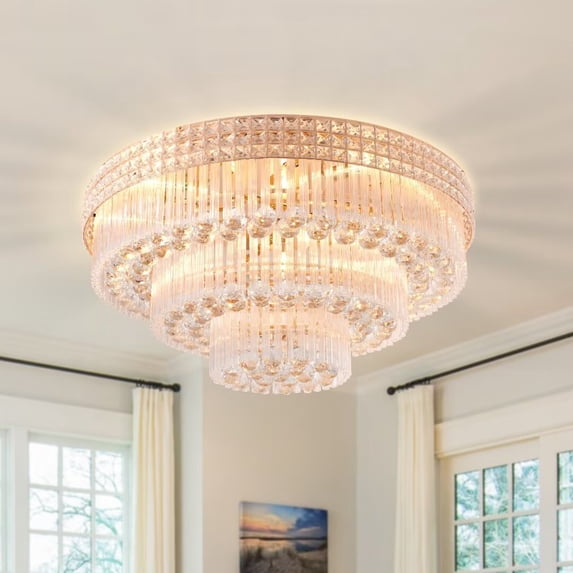 KPIBEST 9-Light Modern Crystal Chandelier