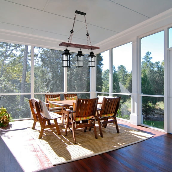 KPIBEST Vintage Industrial Wooden Pendant Light, Rustic Farmhouse Island Lights, Black Metal Linear Retro Hanging Chandelier Lighting Fixture 3 Lights Glass Lampshade for Dinning Room Bar Bedroom