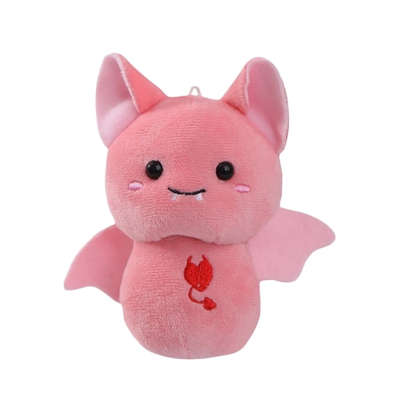 KPIMOR Halloween Adorable Pink Bat Plush Toy – Soft Stuffed Animal Doll with Wings,Perfect Gift for Adults & Collectors,5.5in