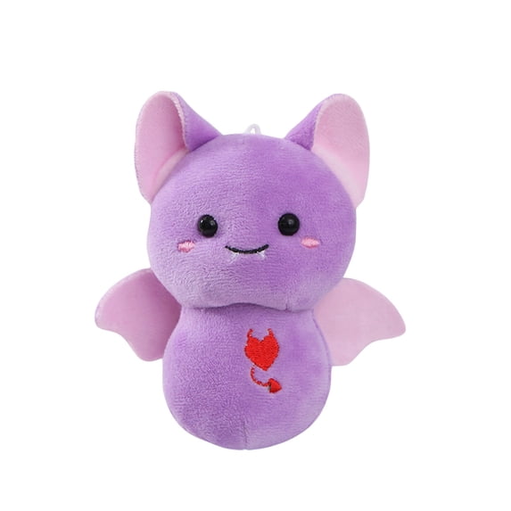 Foraging dimple Halloween Adorable Purple Bat Plush Toy – Soft Stuffed Animal Doll with Wings,Perfect Gift for Adults & Collectors,5.5in