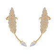 KPLFUBK Earrings for Girls Banded Leaves Jewelry Flowers Clip Earrings