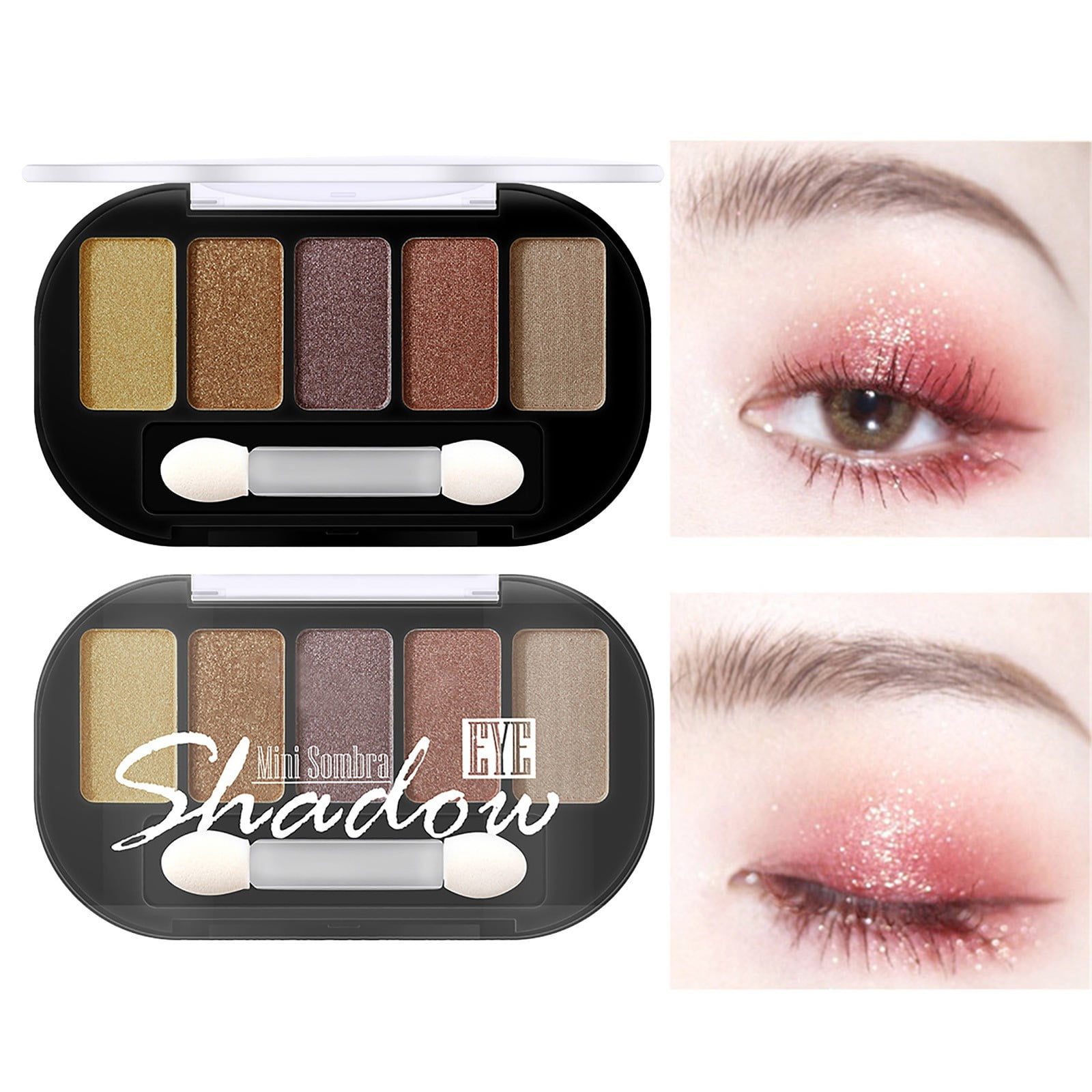 KPLFUBK Eyeshadow Palettes 5 Mattes Neutral Shades Blendable Long Lasting Volume Natural