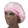 thumbnail image 1 of KPLFUBK Hair Bonnet with Wide Elastic Band Soft Satin Sleep Cap Elastic Sleeping for Curly Long Hair, 1 of 5