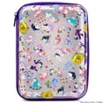thumbnail image 1 of Netflix KPop Demon Hunters Chibi-Style Clear PVC Pencil Case with Purple Trim, 1 of 7