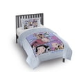 thumbnail image 1 of KPOP Demon Hunters Kids 2 Piece Purple Reversible Comforter and Pillowcase Bedding Set, Twin/Full, 1 of 9