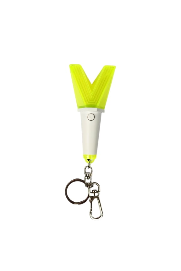 KPOP Lightstick Keychain, Kpop Merch Merchandise Mini Light Stick Pendant for Bag Light Colour and Speed Adjustable Fans Gift Collection(Built-in battery)