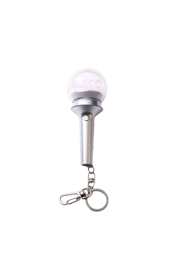Aespa Lightstick Keychain, Kpop Merch Merchandise Mini Light Stick Pendant for Bag Light Colour and Speed Adjustable Fans Gift Collection(Built-in battery)