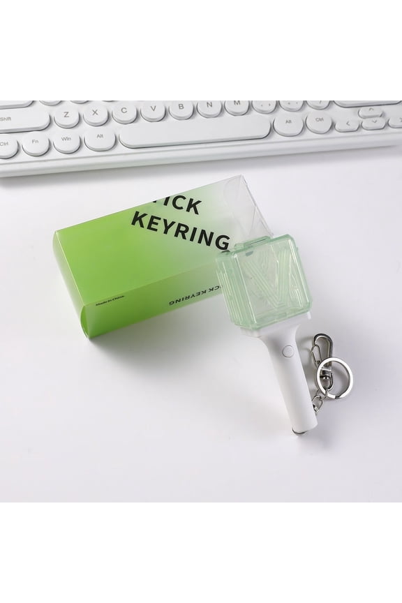 NCT WAY V Lightstick Keychain, Kpop Merch Merchandise Mini Light Stick Pendant for Bag Light Colour and Speed Adjustable Fans Gift Collection(Built-in batery)