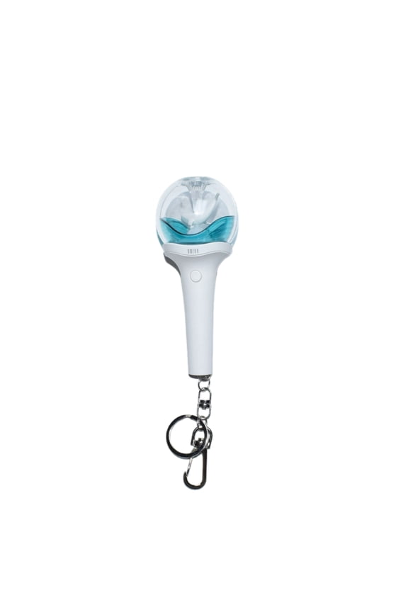 KPOP Lightstick Keychain, Kpop Merch Merchandise Mini Light Stick Pendant for Bag Light Colour and Speed Adjustable Fans Gift Collection(Built-in battery)
