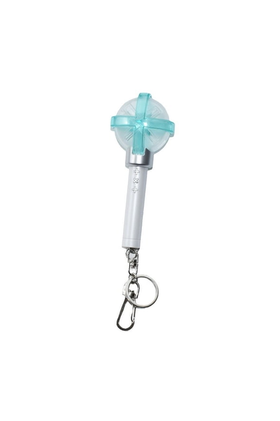 KPOP Lightstick Keychain, Kpop Merch Merchandise Mini Light Stick Pendant for Bag Light Colour and Speed Adjustable Fans Gift Collection(Built-in battery)