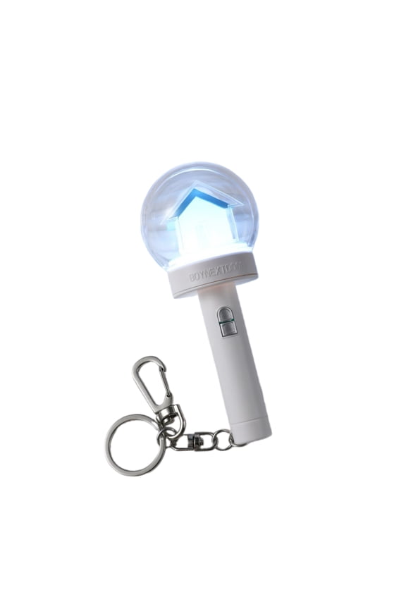 KPOP Lightstick Keychain, Kpop Merch Merchandise Mini Light Stick Pendant for Bag Light Colour and Speed Adjustable Fans Gift Collection(Built-in battery)