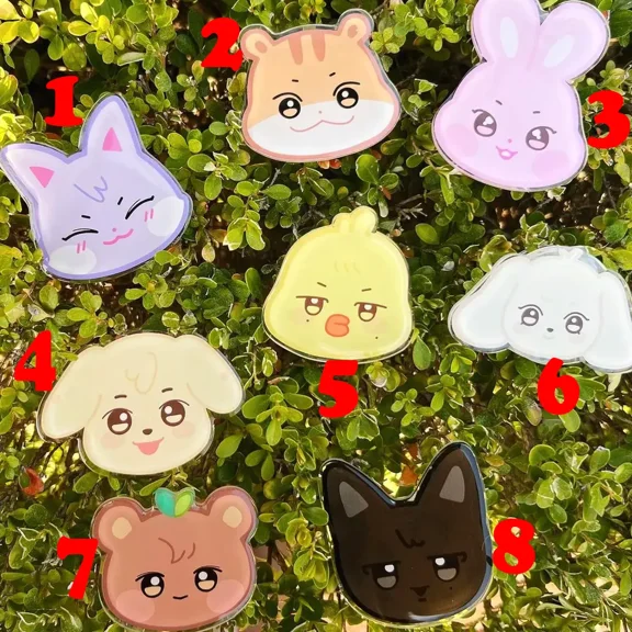 KPOP Phone Grip Holder Stand, MagSafe Phone Grip, Cute Tired Cartoon Grip Holder, Perfect Gift Day Aesthetic Accessory Christmas