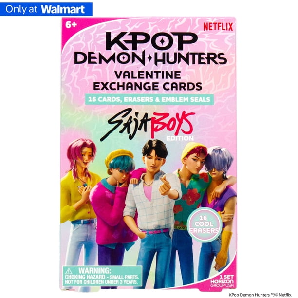 Netflix KPop Demon Hunters™ Valentine Exchange Cards — Saja Boys