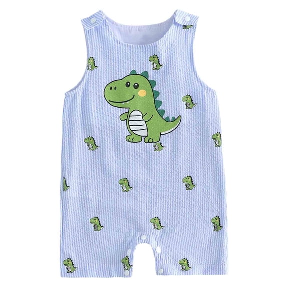 KPOPLK 0-36 Months Infant Sleeveless Bodysuit Romper Cotton Linen Jumpsuit Newborn Clothing Cute Letter Print Size 0-3 Months,b13-Green