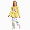 thumbnail image 1 of KPOPLK 2-11 Years Little's Girl Clothes Fall Winter Toddler Outfits for Girls Long Sleeve Ruffle Sweatshirt Pant Clothing Set,Size 2-3 Years, 1 of 8