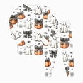 thumbnail image 1 of KPOPLK 2T 3T 4T 5T 6T 7T 8T Boy Halloween Pajamas 2 Piece Long Sleeve Ghost Print Crewneck Top & Pant Pjs Fall Outfit Set,Size 5-6 Years, 1 of 9