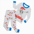 thumbnail image 1 of KPOPLK 2T 3T 4T 5T 6T 7T 8T Boys Pajamas 2Pcs Long Sleeve Graohic Tee Top Pants PJS Sets Kids Boy Sleepwear,Size 3-4 Years, 1 of 5
