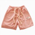 thumbnail image 1 of KPOPLK 3T-12T Boys Athletic Shorts Casual Baseball Shorts Boys Mesh Quick Dry Running Shorts Knee-Length Shorts Size 6-7 Years,Pink, 1 of 3