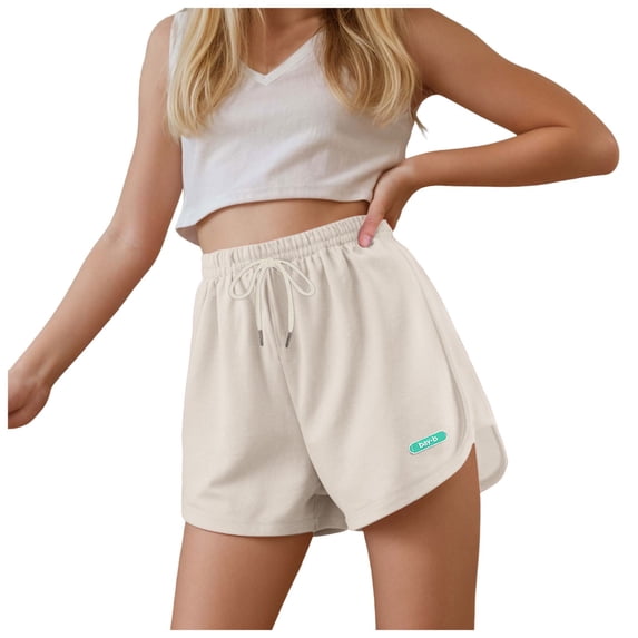 KPOPLK 3T 4T 5T 6T 7T 8T 9T 10T Girls Running Shorts Quick Dry Drawstring Waist Dolphin Shorts Comfy Athletic Workout Shorts for Summer Sports Size 4-5 Years,White