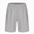 thumbnail image 1 of KPOPLK Athletic Gym Mens Shorts Workout Quick Dry Basketball Shorts with Pockets for Running Casual Activewear S-2XL Size XL,Light Gray, 1 of 4