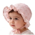 thumbnail image 1 of KPOPLK Baby Bonnet Hat Toddler Beach Swim Hats UPF 50+ Summer Bucket Hat Kids Infant Wide Brim Adjustable Sun Hat for Baby Boy Girls Age 0-6 Months, 1 of 7