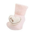 thumbnail image 1 of KPOPLK Baby Booties Organic Cotton Infant Bootie Warm Cozy Soft Sock Shoes Adjustable Boots for Newborn Boys Girls(0-6 Months,F73-Pink), 1 of 5